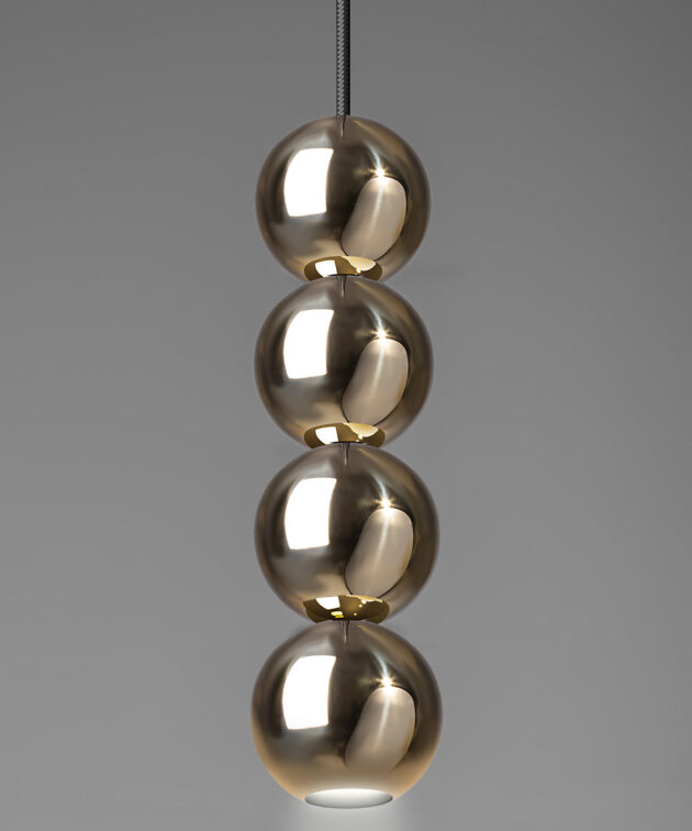 Alternative view of Bola Bola Brass LED